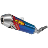 FMF Factory-4.1 Anodized Titanium Silencer With SS Mid-Pipe Anodized Blue