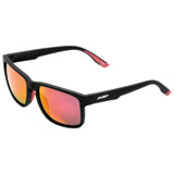 FMF Gears Sunglasses Matte Black Frame/Red Mirror Lens
