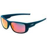 FMF Throttle Sunglasses Matte Petrol Blue Frame/Red Mirror Lens
