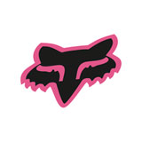 Fox Racing Foxhead Sticker  Black/Pink