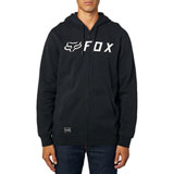Fox Racing Apex Zip-Up Hooded Sweatshirt Black/White