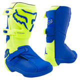 Fox Racing Youth Comp Boots Yellow/Blue