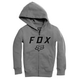Fox Racing Youth Legacy Moth Zip-Up Hooded Sweatshirt Heather Graphite