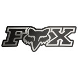 Fox Racing Corporate Sticker Chrome