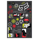 Fox Racing Fallout Track Pack Sticker Sheet Multi