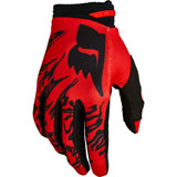 Fox Racing 180 Peril Gloves Fluorescent Red