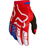 Fox Racing 180 Skew Gloves White/Red/Blue