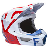 Fox Racing V1 Skew MIPS Helmet White/Red/Blue
