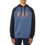 Fox Racing Crest Hooded Sweatshirt Blue Steel