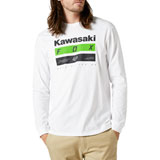 Fox Racing Kawasaki Stripes Long Sleeve T-Shirt Optic White