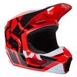 Fox Racing Youth V1 Lux MIPS Helmet Fluorescent Red