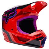 Fox Racing Youth V1 Venz MIPS Helmet Fluorescent Red
