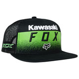 Fox Racing X Kawasaki Snapback Hat 2023 Black