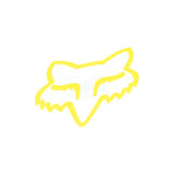 Fox Racing Head TDC Sticker  Flo Yellow