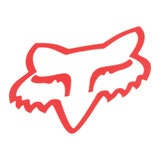 Fox Racing Head TDC Sticker  Red