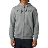 Fox Racing Absolute Zip-Up Hooded Sweatshirt Heather Graphite