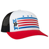 Fox Racing Women's Unity Trucker Hat White/Red/Blue
