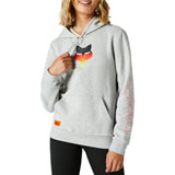 Fox Racing Women's Skarz Hooded Sweatshirt Light Heather Grey