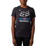 Fox Racing Women's X Honda T-Shirt 2023 Black