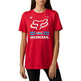 Fox Racing Women's X Honda T-Shirt 2023 Flame Red