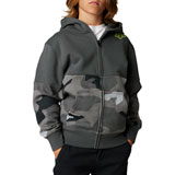 Fox Racing Youth Lindon Zip-Up Hooded Sweatshirt Black Camo