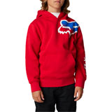 Fox Racing Youth Toxsyk Hooded Sweatshirt Flame Red