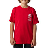 Fox Racing Youth X Honda T-Shirt 2023 Flame Red