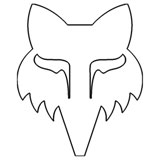 Fox Racing Fox Head Die Cut Vinyl Sticker White