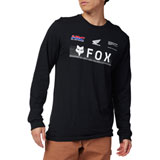 Fox Racing X Honda Premium Long Sleeve T-Shirt Black