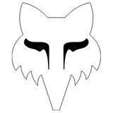 Fox Racing Fox Head Sticker White