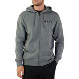 Fox Racing Absolute Zip-Up Hooded Sweatshirt Heather Graphite