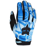 Fox Racing Girl's Youth 180 Race Spec Gloves Light Blue