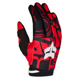 Fox Racing Youth 180 Race Spec Gloves Flo Red