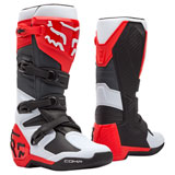 Fox Racing Comp Boots White/Flo Red