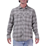 Fox Racing Survivalist Stretch Flannel Shirt Light Grey