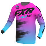 FXR Racing Clutch Jersey 2022 E-Pink/Sky Blue/Black
