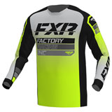 FXR Racing Vapor MX Jersey 24.5 Black/Grey/Hi-Viz