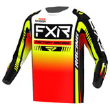 FXR Racing Clutch Pro Jersey Black/White/Hi-Viz