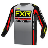 FXR Racing Clutch Pro Jersey 2023 Grey/Black/Hi-Viz