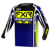 FXR Racing Clutch Pro Jersey Midnight/Hi-Viz/White