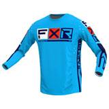 FXR Racing Podium Pro LE Jersey Cyan/Red/Navy