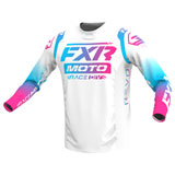 FXR Racing Revo Comp Jersey 2023 Cotton Candy White