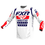 FXR Racing Revo Freedom Series Jersey White/Red/Navy