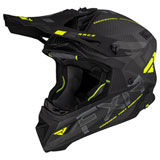 FXR Racing Helium Carbon Helmet Hi-Vis/Charcoal