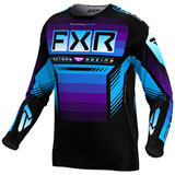 FXR Racing Clutch Pro Jersey Black/Purple/Blue