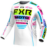 FXR Racing Podium Gladiator MX Jersey White/Candy