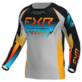 FXR Racing Clutch Pro Jersey Grey/Sky/Orange
