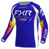 FXR Racing Youth Clutch Jersey Royal/Yellow/Red