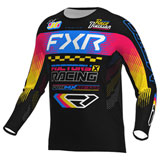 FXR Racing Youth Podium Jersey Black/Blue/Razz
