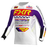 FXR Racing Youth Podium Jersey White/Purple/Red
